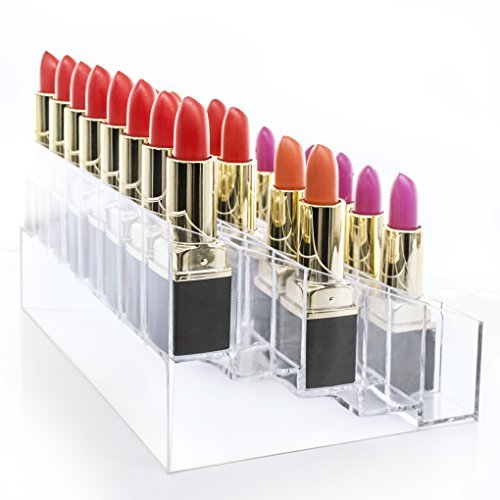 Lipstick Holder, 40 Space Acrylic Lipstick Holder Organizer Case