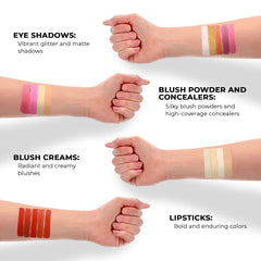 2-Tier Makeup for Teens 10-12 - Kids Makeup Kit for Girl, Real Washable Makeup for Teen Girls or Women - Non Toxic Makeup Gift Set 86 Colors Full Makeup Starter Kit for Teenagers