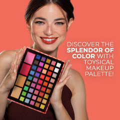 2-Tier Makeup for Teens 10-12 - Kids Makeup Kit for Girl, Real Washable Makeup for Teen Girls or Women - Non Toxic Makeup Gift Set 86 Colors Full Makeup Starter Kit for Teenagers